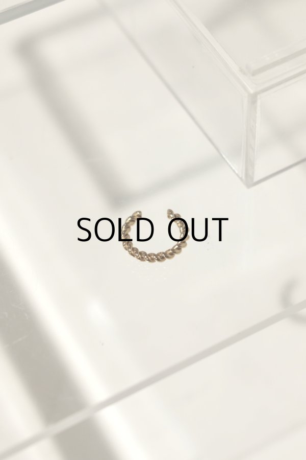 画像3: ステンレス ツイストイヤーカフ/ゴールド (3)