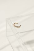画像4: SIlVER925 ノッチラインヘキサゴンジルコニアイヤーカフ/ゴールド (4)