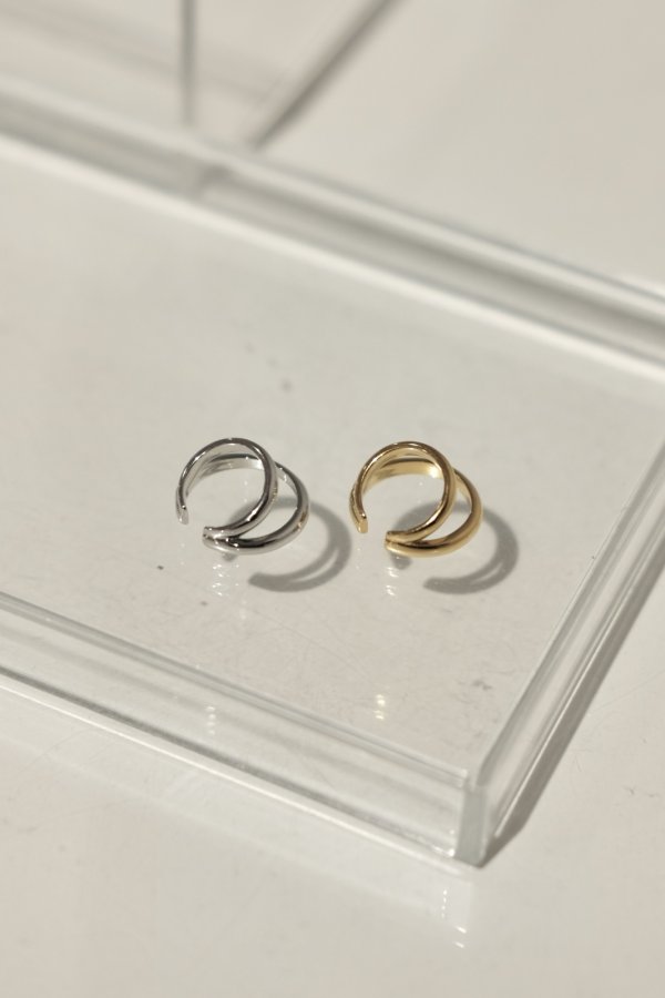 画像2: SILVER925 レイヤーダブルラインイヤーカフ (2)