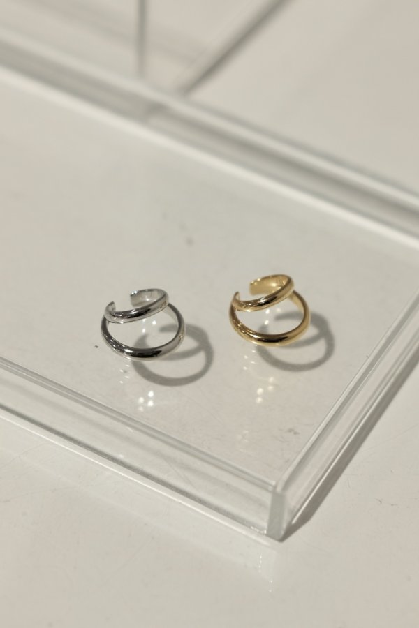 画像4: SILVER925 レイヤーダブルラインイヤーカフ (4)