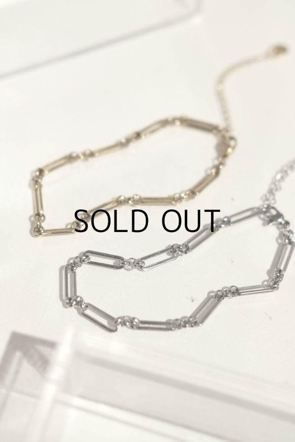 画像3: ステンレス コネクティッドアズキチェーンブレスレット (3)