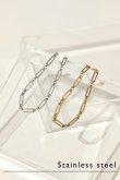 画像1: ステンレス コネクティッドアズキチェーンブレスレット (1)