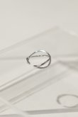 画像9: SILVER925 イレギュラーウェーブダブルラインリング (9)