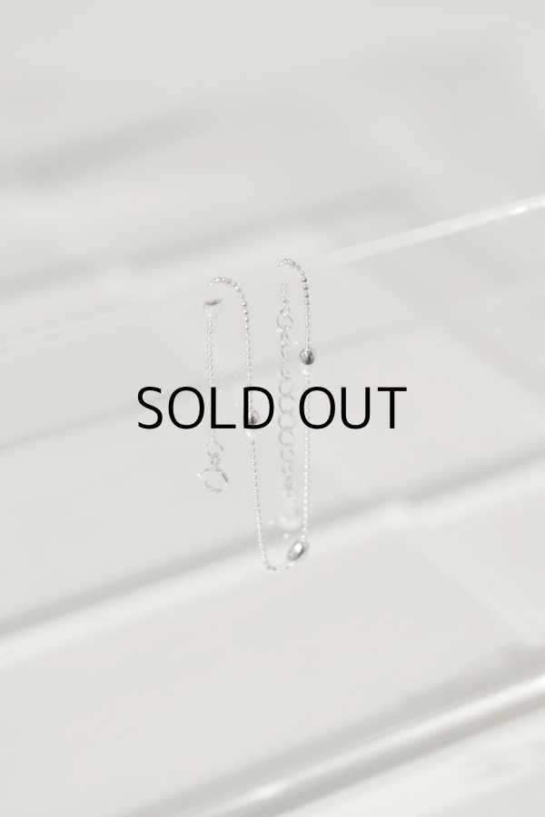 画像4: SILVER925 ライスボールステーションチェーンブレスレット/シルバー (4)