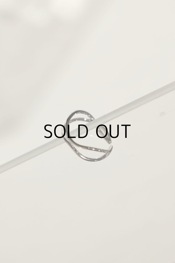 画像6: SILVER925 イレギュラーウェーブダブルラインリング (6)