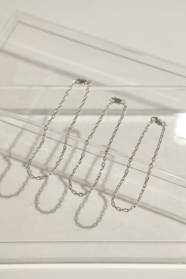 画像4: SILVER925 カットアズキチェーンブレスレット (4)