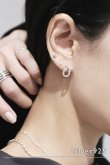 画像1: SILVER925 ノットスタッドピアス /シルバー (1)