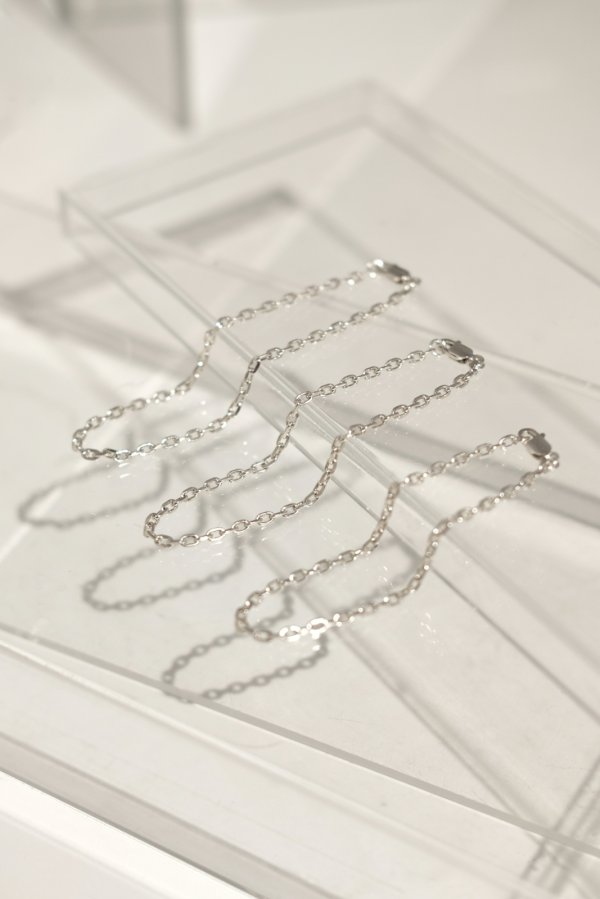 画像7: SILVER925 カットアズキチェーンブレスレット (7)