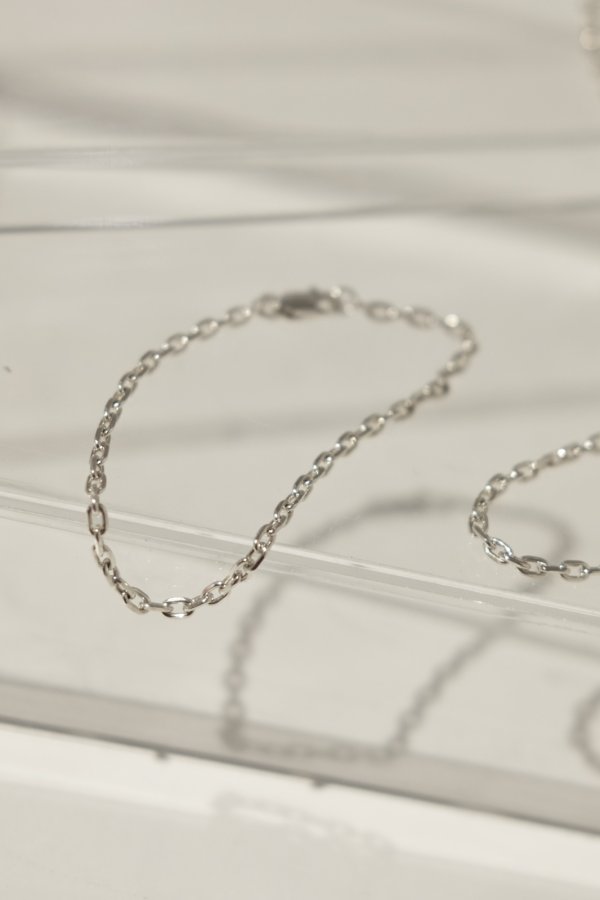 画像5: SILVER925 カットアズキチェーンブレスレット (5)