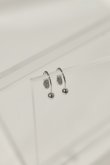 画像5: ▶︎ SILVER925メッキ ウォータードロップバーベルピアス / シルバー [P3363-S] (5)