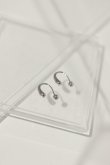 画像3: ▶︎ SILVER925メッキ ウォータードロップバーベルピアス / シルバー [P3363-S] (3)