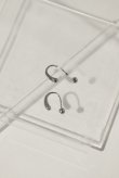 画像1: ▶︎ SILVER925メッキ ウォータードロップバーベルピアス / シルバー [P3363-S] (1)