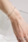 画像1: SILVER925 1.5mm幅 キヘイチェーンブレスレット /シルバー[BL402-S] (1)