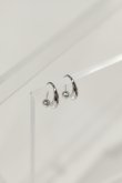 画像4: ▶︎ SILVER925メッキ ウォータードロップバーベルピアス / シルバー [P3363-S] (4)