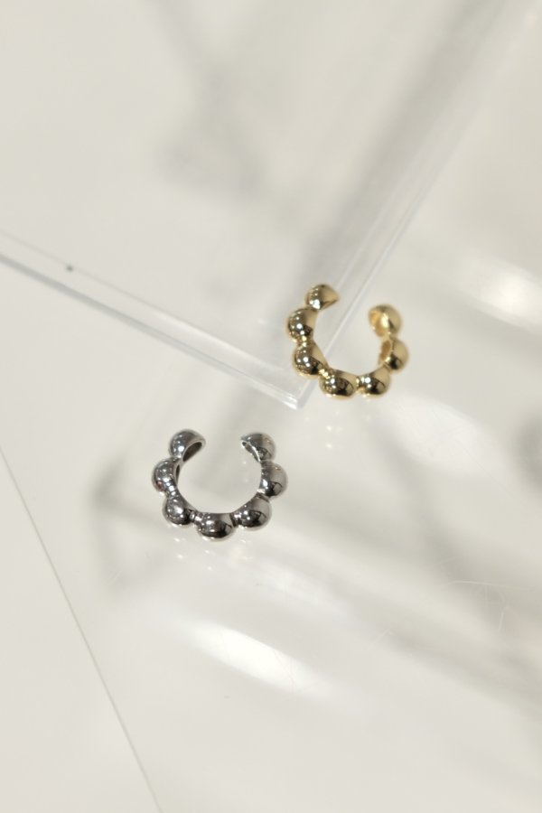 画像7: SILVER925 4mm幅 ボールラインイヤーカフ (7)