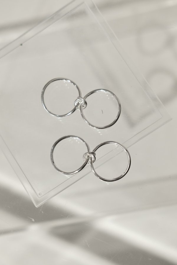 画像3: SILVER925 1.6mm幅 カーブサークルWコネクトリング /シルバー  (3)