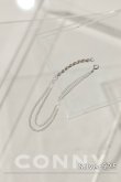 画像1: SILVER925 2.7mm ロープスウィッチWキヘイブレスレット17.5cm /シルバー (1)