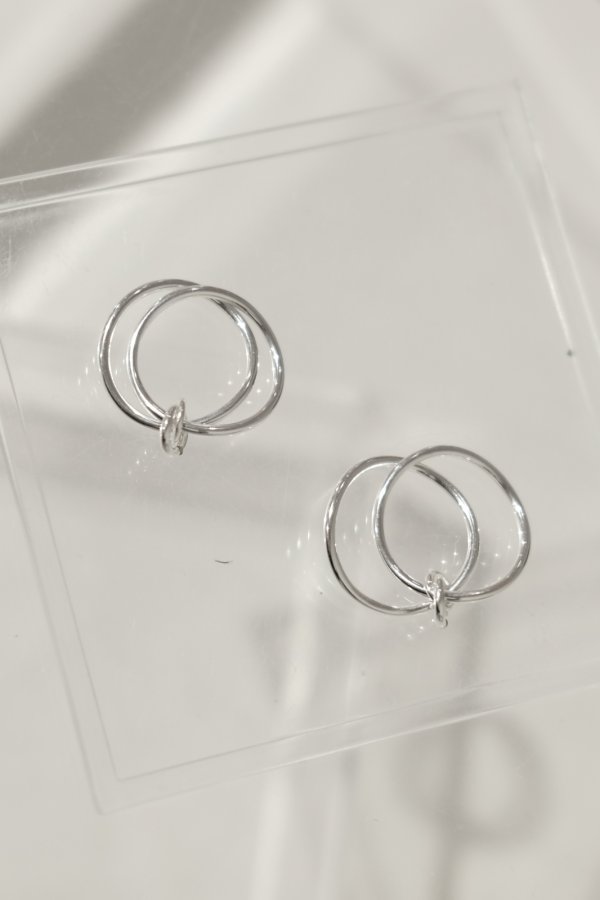 画像6: SILVER925 1.6mm幅 カーブサークルWコネクトリング /シルバー  (6)