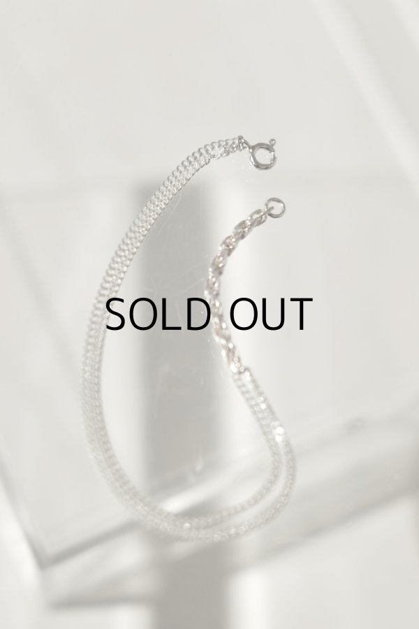 画像3: SILVER925 2.7mm ロープスウィッチWキヘイブレスレット17.5cm (3)