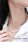 画像1: ステンレス コネクティットアズキチェーンネックレス (1)