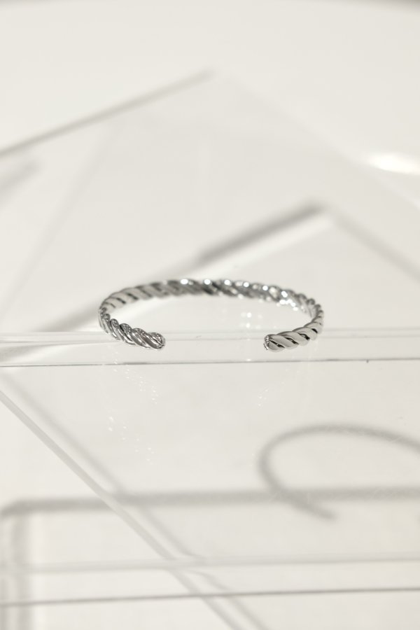 画像6: ステンレス 6.5mm幅 ツイストバングル (6)