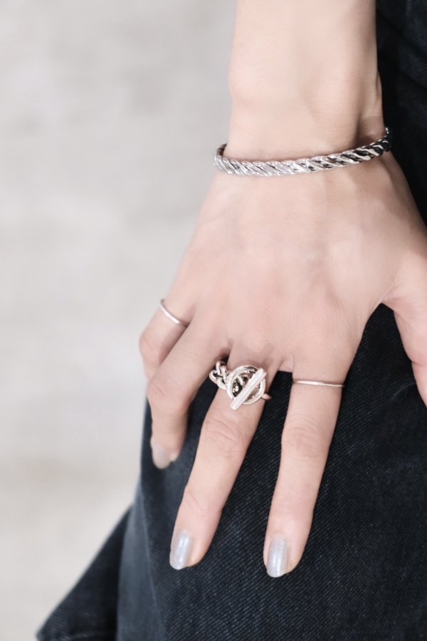 画像7: マンテルバーチェーンリング /シルバー  (7)