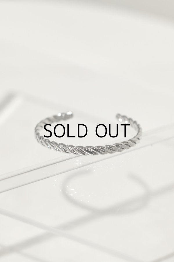 画像4: ステンレス 6.5mm幅 ツイストバングル (4)