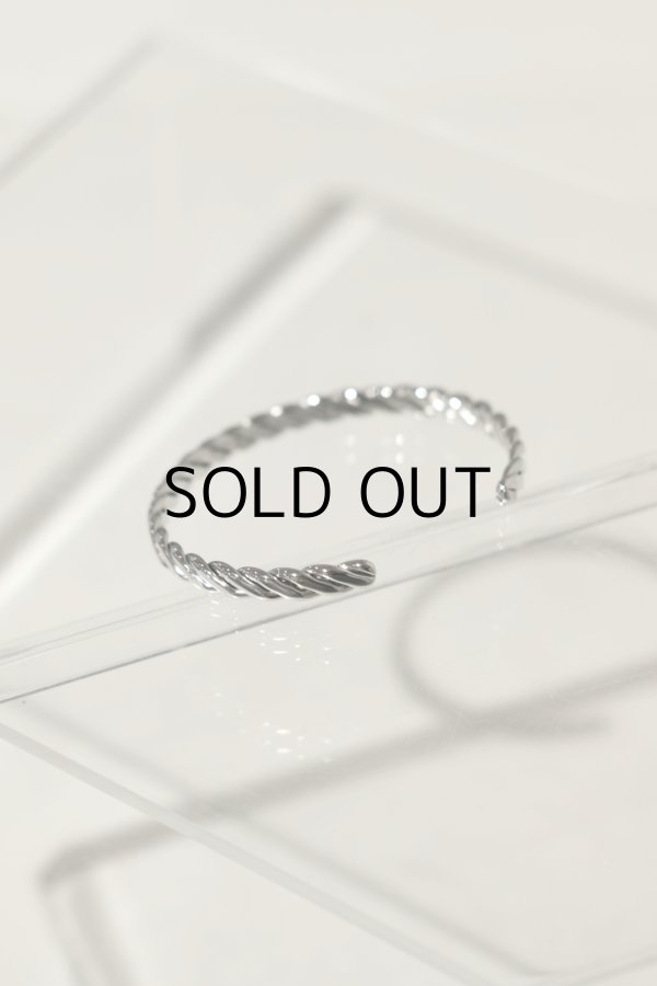 画像5: ステンレス 6.5mm幅 ツイストバングル (5)