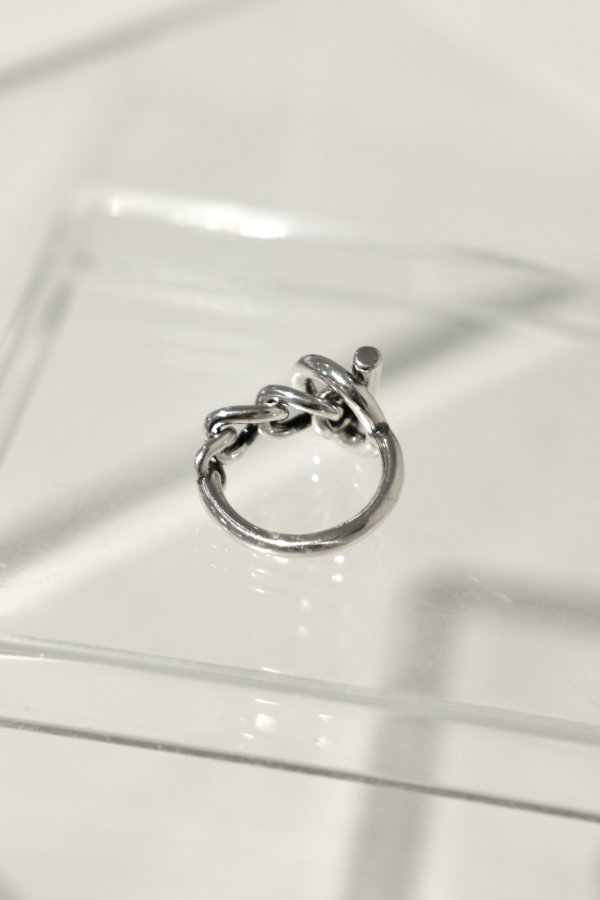 画像4: マンテルバーチェーンリング /シルバー  (4)