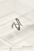 画像4: SILVER925 アシンメトリーハイウェーブリング (4)