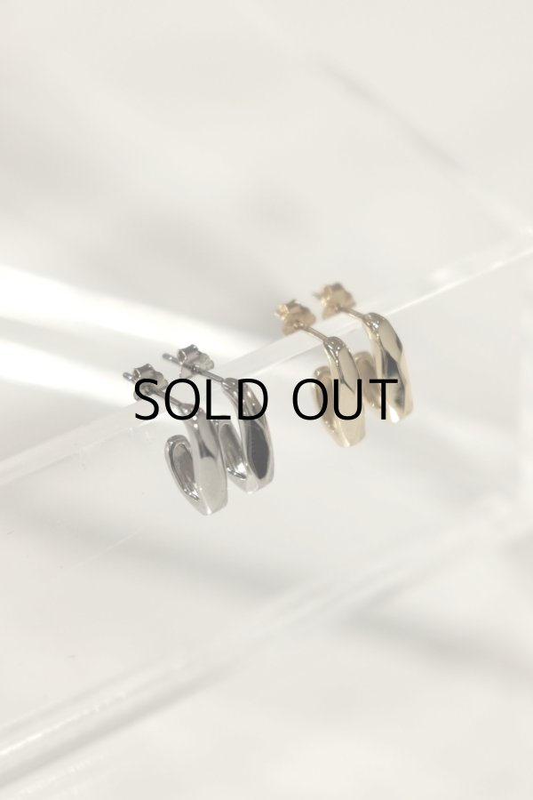 画像2: SILVER925 Jラインアンギュラーピアス  (2)