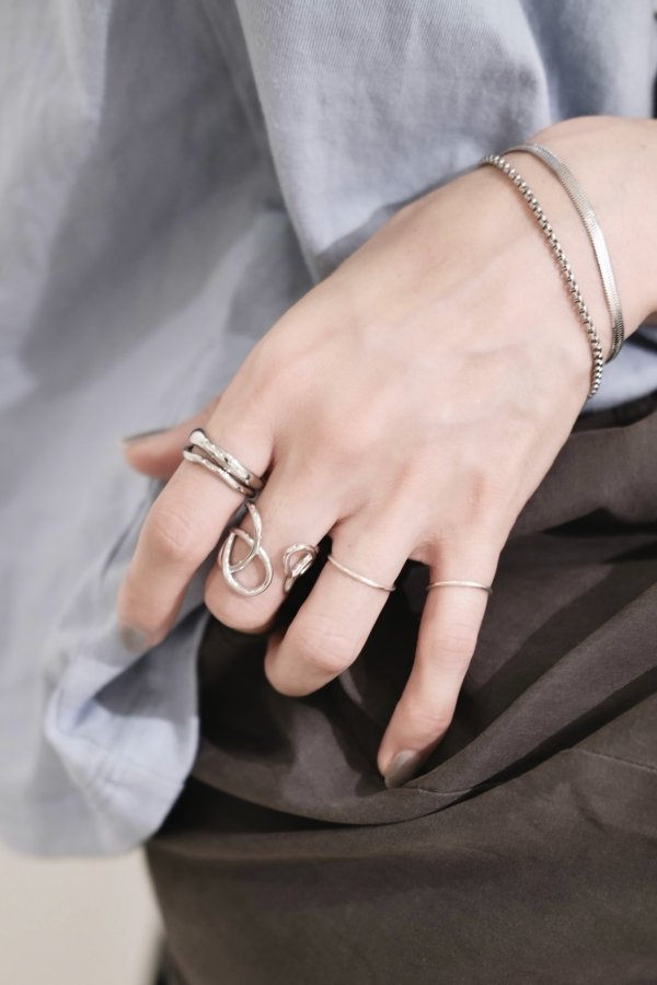 画像5: ▶︎ ステンレス ラウンドボックスチェーンブレスレット/シルバー (5)