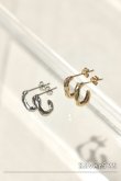 画像1: SILVER925 Jラインアンギュラーピアス  (1)
