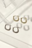 画像1: ▶︎ SILVER925メッキ ニュアンスUカーブピアス SMALL (1)