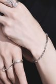 画像2: ステンレス コネクティッドアズキチェーンブレスレット (2)
