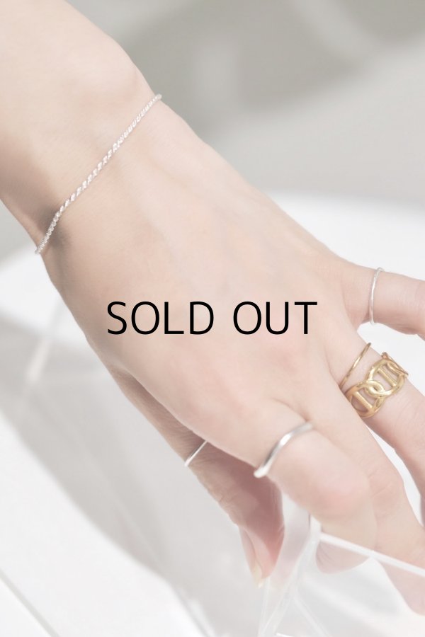 画像2: ステンレス 10mm幅 マリタイムチェーンリング /ゴールド (2)