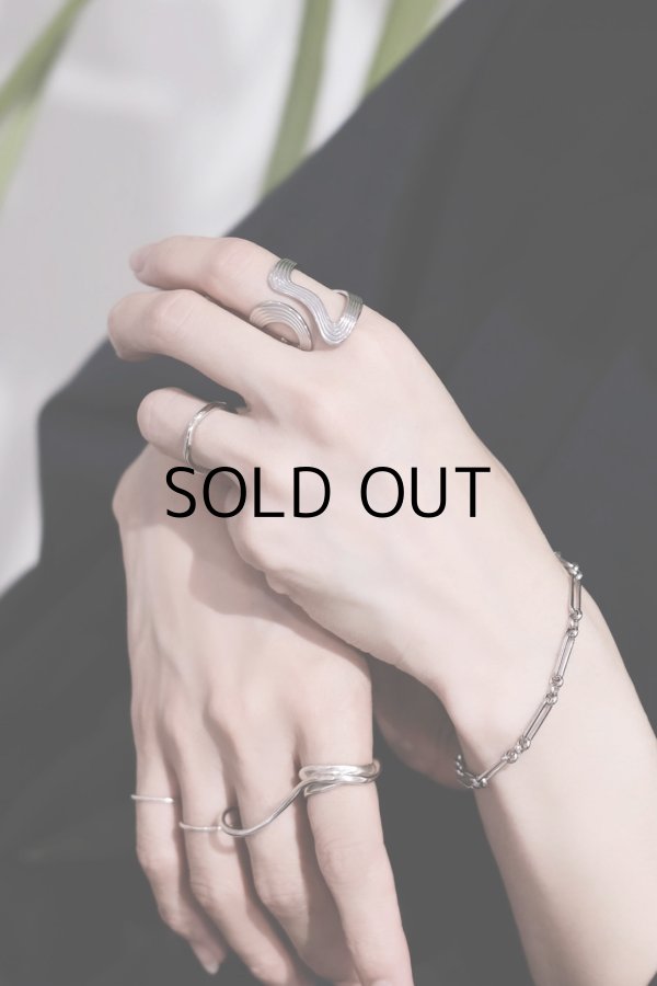 画像6: ステンレス コネクティッドアズキチェーンブレスレット (6)