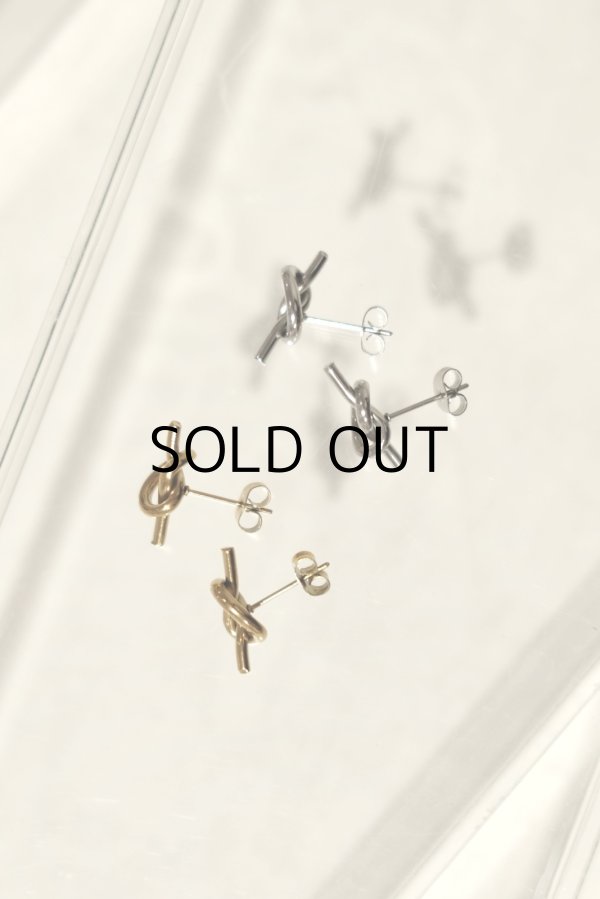 画像3: ステンレス ノットスタッドピアス (3)