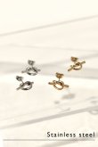 画像1: ステンレス ノットスタッドピアス (1)