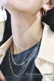画像13: ステンレス コネクティットアズキチェーンネックレス (13)
