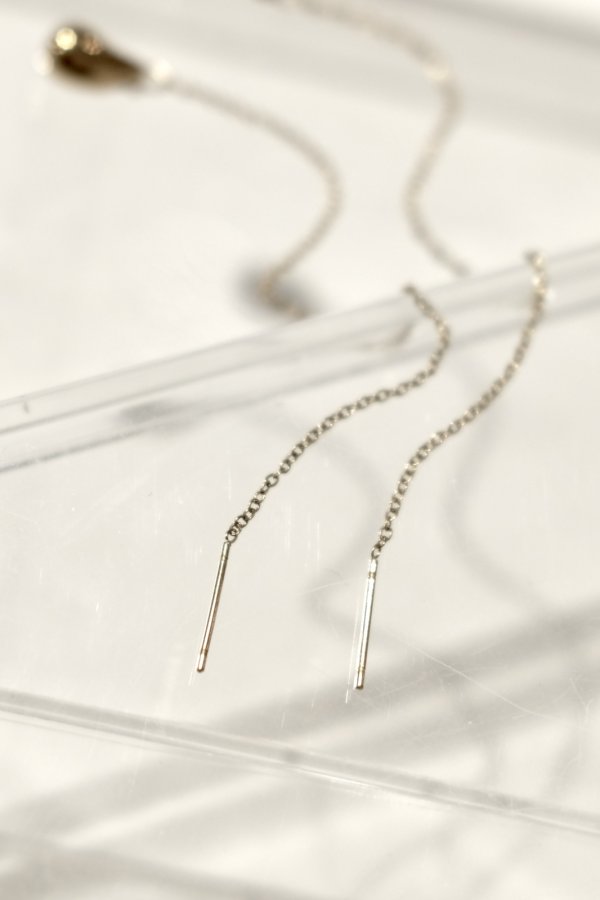 画像4: ステンレス プランプドロップアメリカンピアス /ゴールド (4)