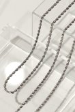 画像3: ステンレス 3mm幅 ロープチェーンネックレス /シルバー  (3)