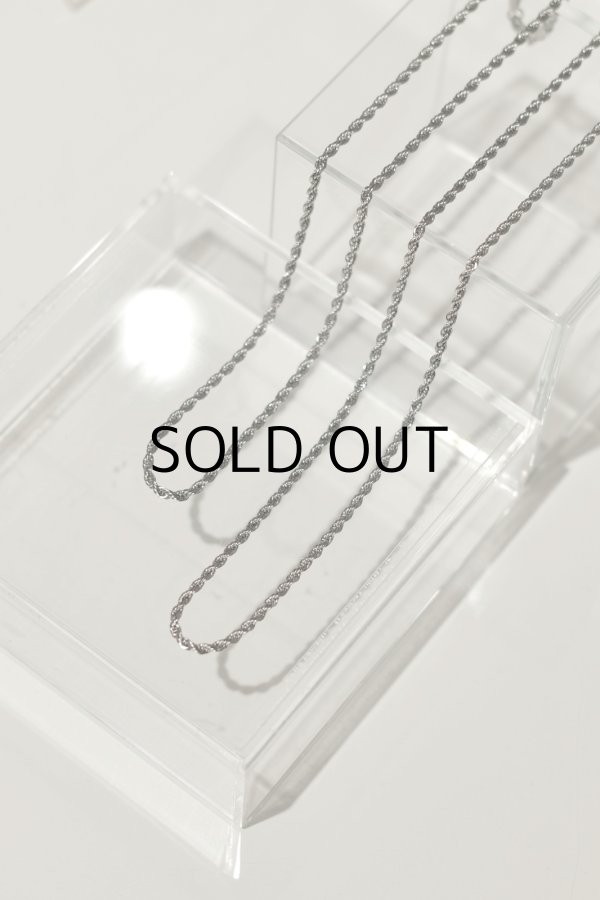 画像6: ステンレス 3mm幅 ロープチェーンネックレス /シルバー  (6)