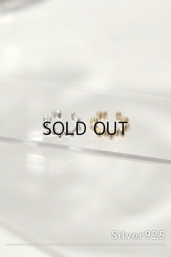 画像1: SILVER925 イレギュラーオーバルラインイヤーカフ (1)