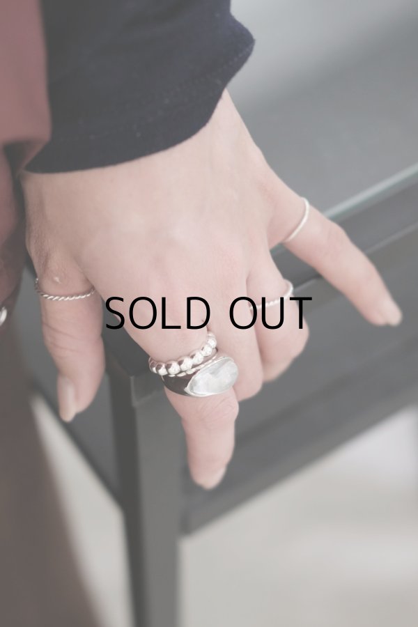 画像4: SILVER925 4mm幅 ボールラインリング (4)