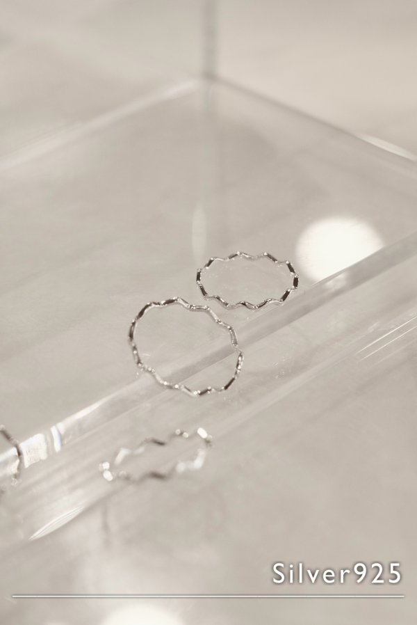 画像1: SILVER925 ウェーブリング /シルバー (1)