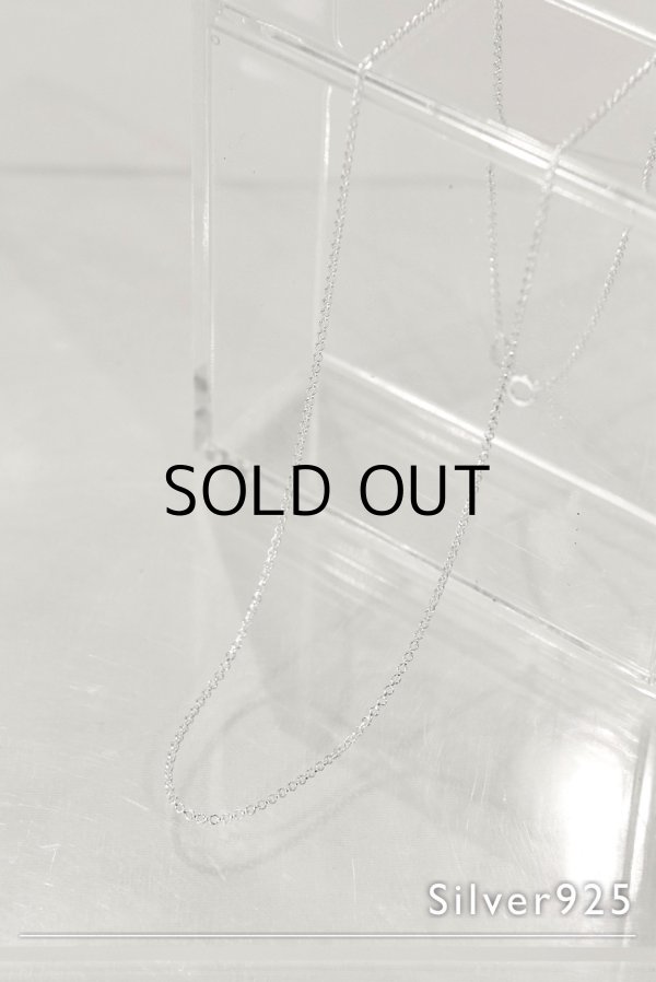 画像1: SILVER925 1.2mm幅 ロロチェーンネックレス 45cm/シルバー (1)