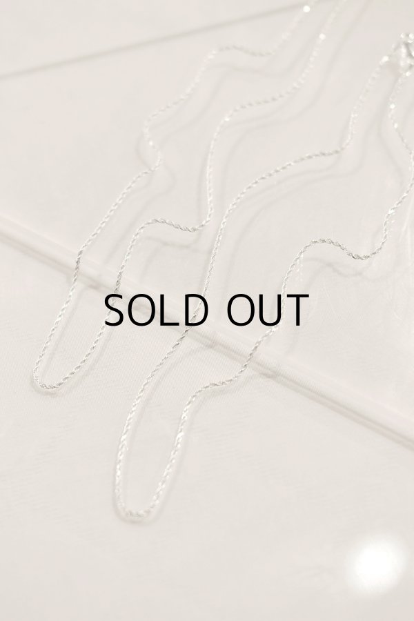 画像4: SILVER925 1.2mm幅 カットロープチェーンネックレス (4)