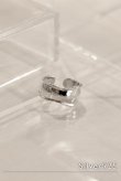 画像2: SILVER925 ボリュームデントラインオープンリング /シルバー (2)