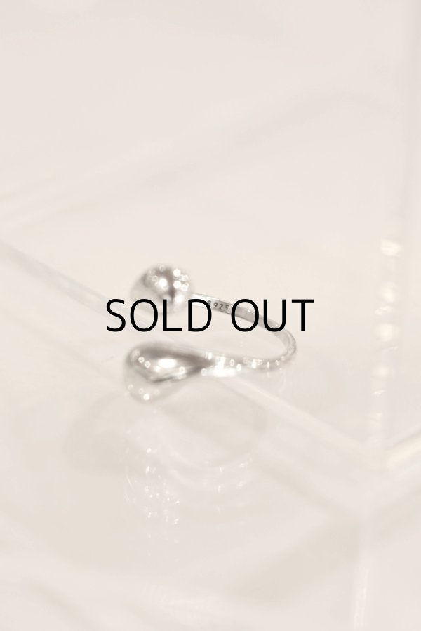 画像6: SILVER925 プランプドロップフロントオープンリング /シルバー  (6)